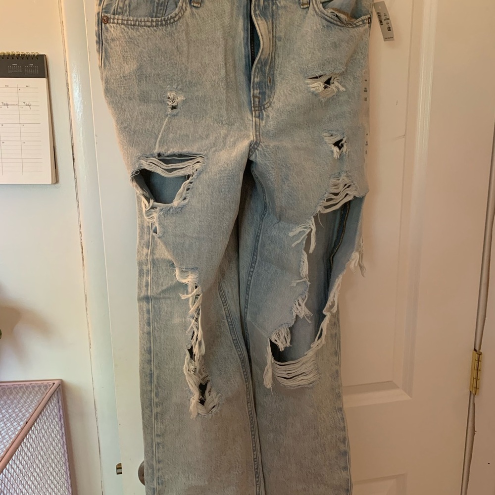 Aeropostale Blue Flare Wide Leg Jeans
